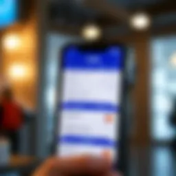 Smartphone displaying USAA check deposit feature