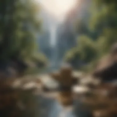 Financial Serenity A serene landscape symbolizing financial peace