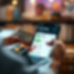Digital wallet interface showcasing transactions