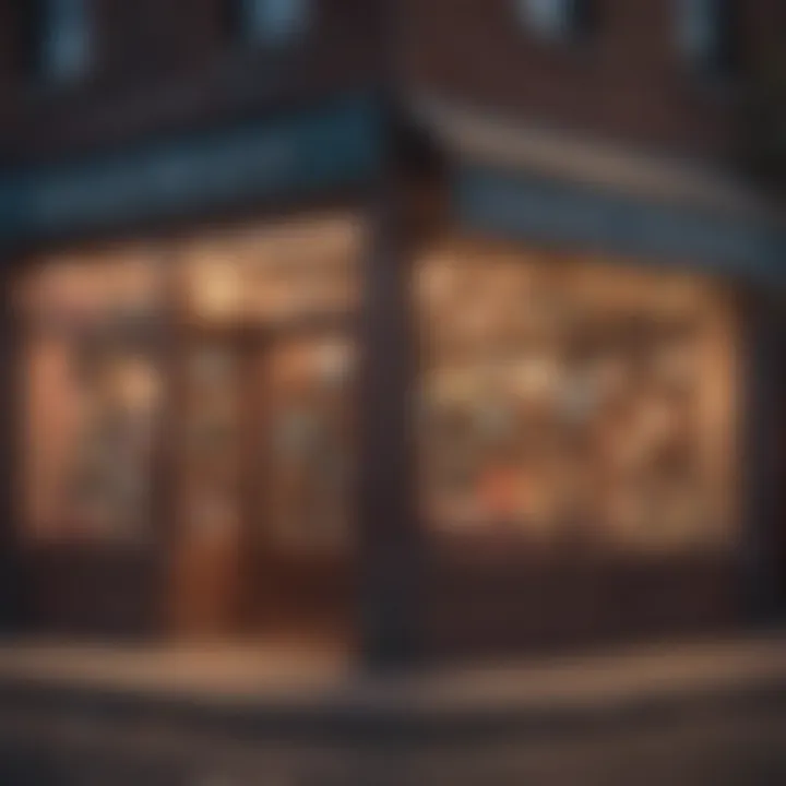 A vibrant small business storefront showcasing local products.