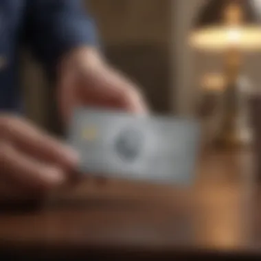 A secure transaction using an American Express card highlighting safety features