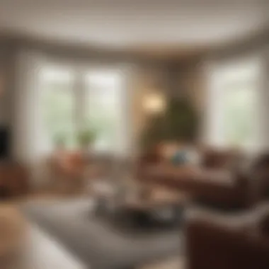 Inviting Living Room for Airbnb Hosting A serene living room setup tailored for Airbnb guests