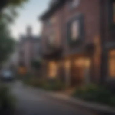 Exploring Ideal Locations for Short-Term Rentals A vibrant neighborhood showcasing potential Airbnb locations