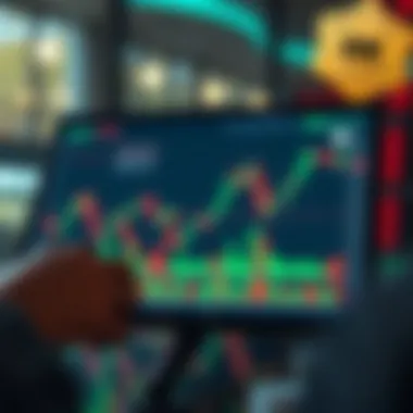 Investment analysis graph displaying low-cost stocks