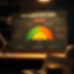Visual representation of credit scores and their components