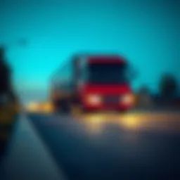 Commercial vehicle on the road symbolizing opportunity