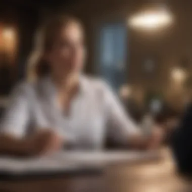 Confidently Discussing Compensation Confident individual discussing salary