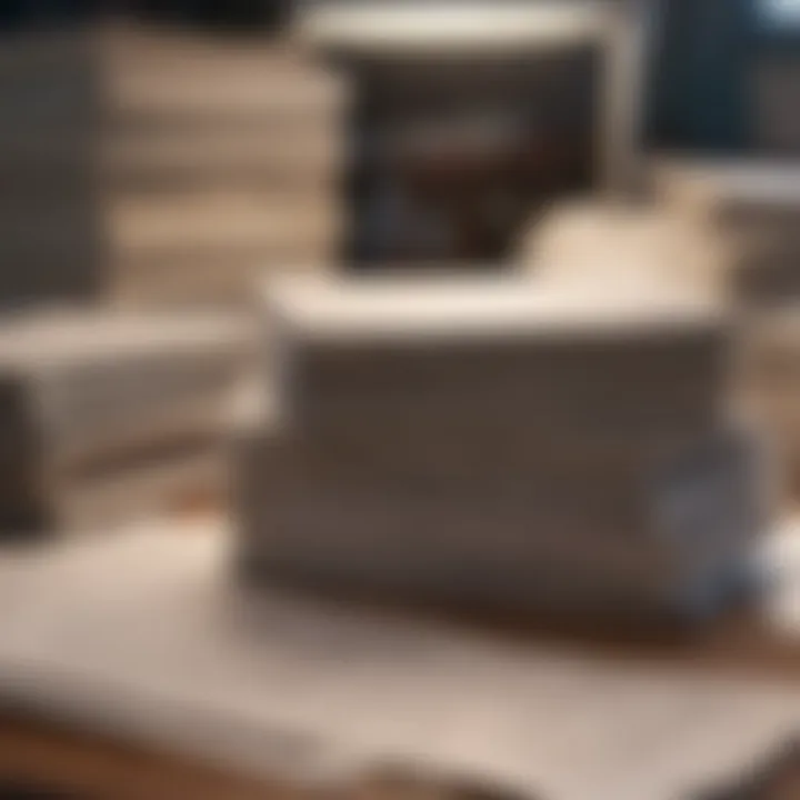 Organized filing system showcasing tax records