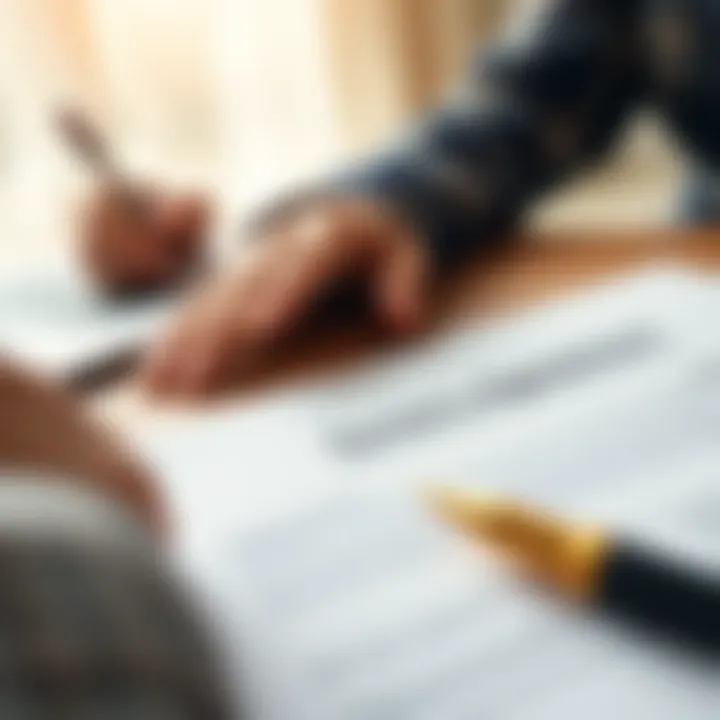 A close-up of a signed real estate contract