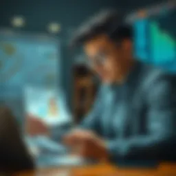 Mortgage loan originator analyzing data