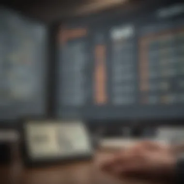 Real-Time Currency Exchange Scenario Currency Exchange Office with Rates Display
