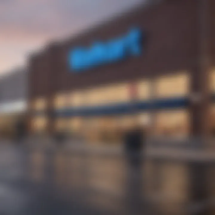 Illustration of Walmart store exterior